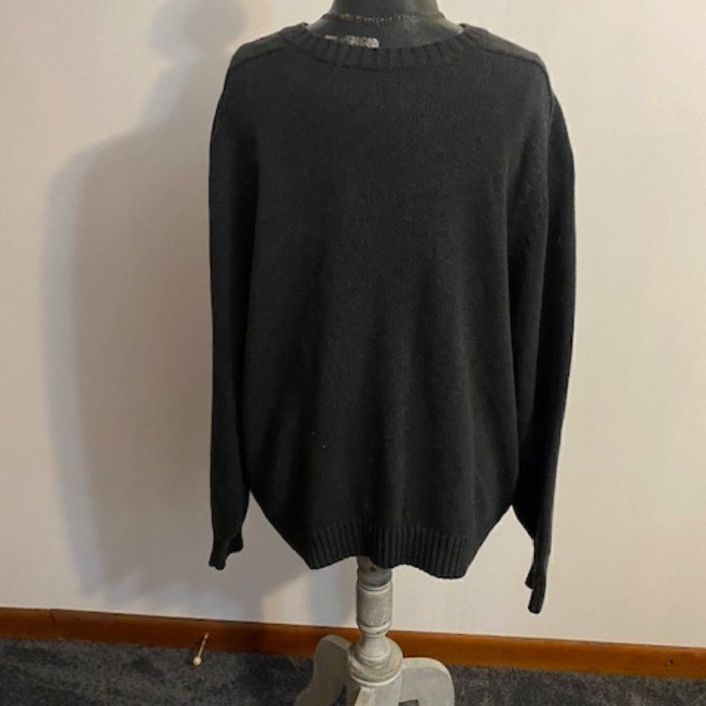 Lands' End Gray Knit crewneck sweater, size XL (46-48)